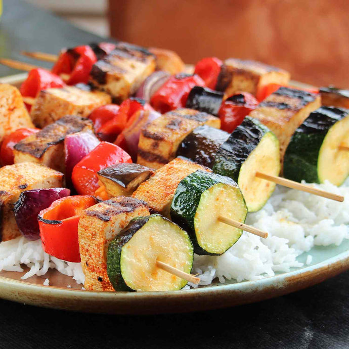 Sweet and Spicy Tofu Skewers