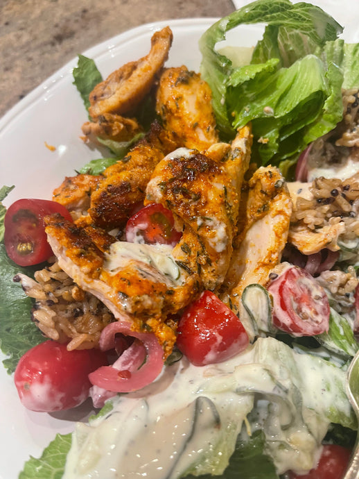Middle Eastern Chicken and Rice Bowl