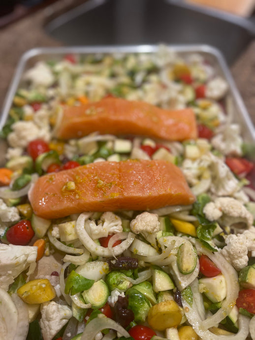 Citrus Salmon with Roasted Vegetables
