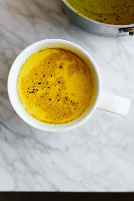 Coconut Ginger Latte with Turmeric