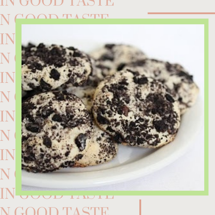 Cream Cheese Cookies with Crushed Oreo