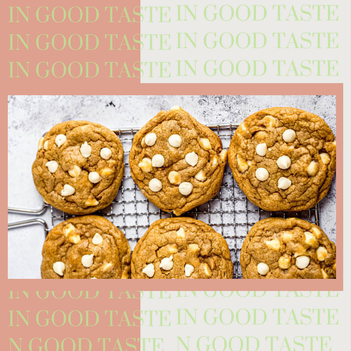 Pumpkin White Chocolate Chunk Cookies 