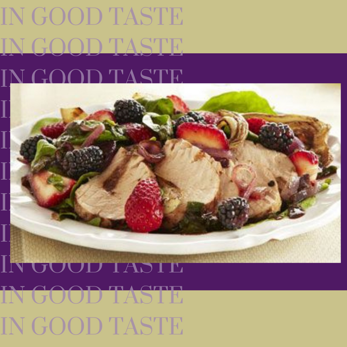Summer Salad of Roasted Fruit and Pork