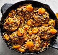 Persian Chicken with Apricots and Pistachios