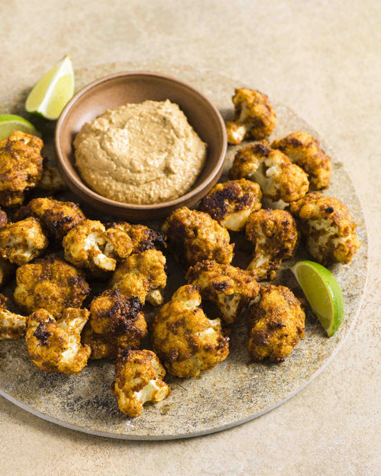 Roasted Cauliflower with Almond and Sun-Dried Tomato Puree