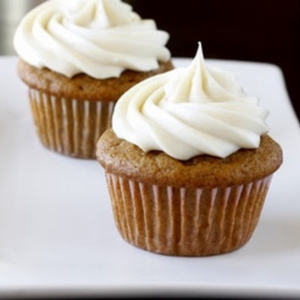 Pumpkin Cupcakes with Maple Cream Cheese Icing