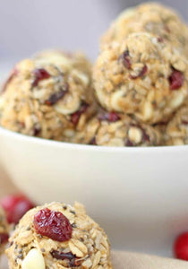 Cranberry White Chocolate Power Bites