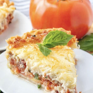 Tomato Pie - with or without bacon ~ From the Freezer