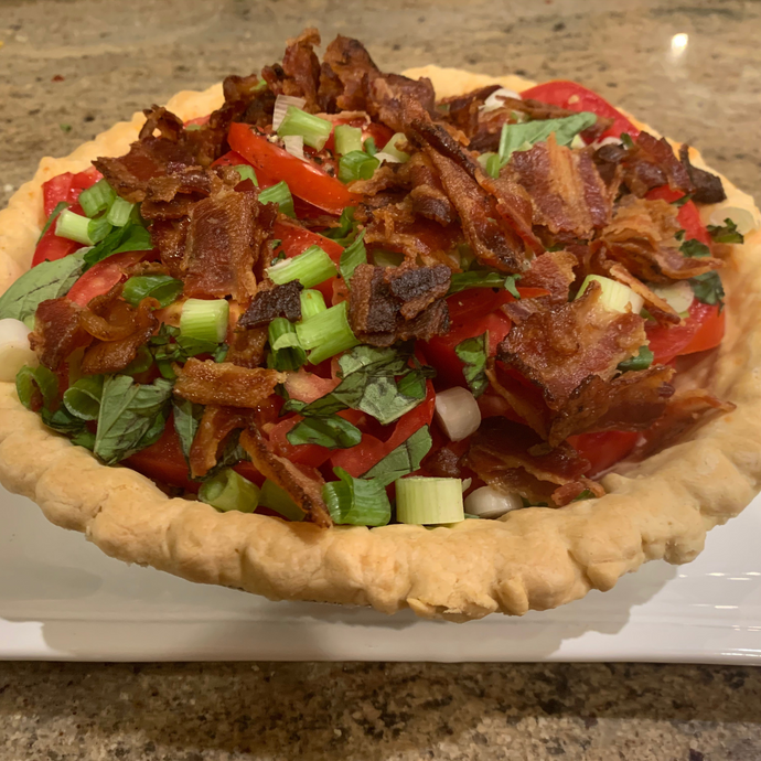 Tomato Pie - with or without bacon ~ From the Freezer