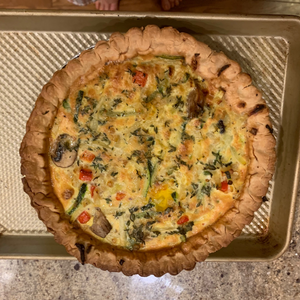 Veggie Quiche ~ From the Freezer